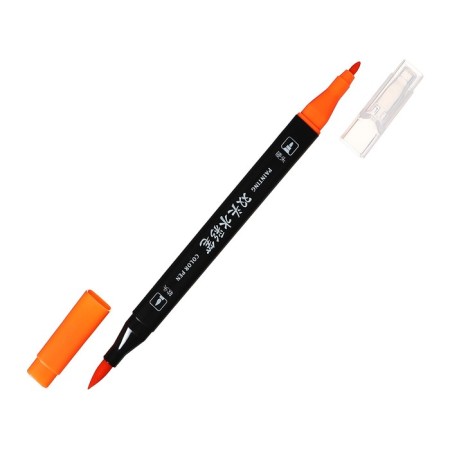 A set of professional markers 36 pieces, two -sided, in a plastic pencil with a handle, 36 colors-1