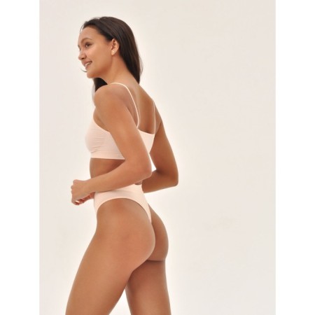 Women's thong cowards with high landing Mirey String, size 44-46, powder color-3