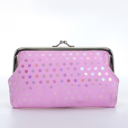 Cosmetic bag on the farmar, pink color-1