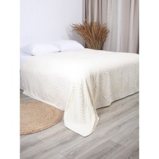 Velor vehicle Palm Milky, size 200x220 cm