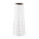 Decorative vase "Art Deco", 10 × 10 × 25 cm, white color with gold