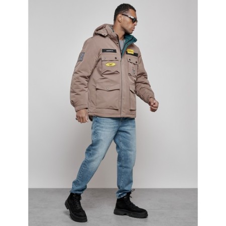 Male Winter jacket, size 54, brown color-13