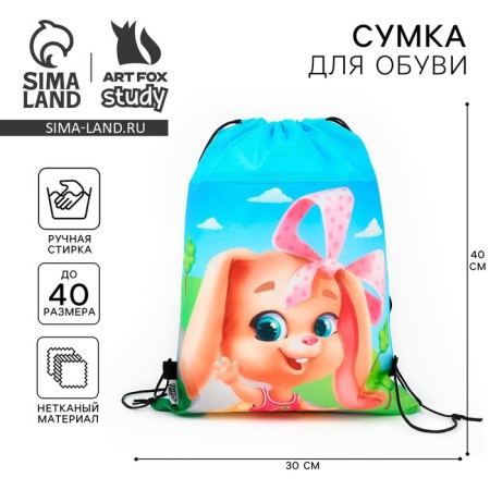 Back for shoes "Little bunny" non -core canvas, size 30 x 40 cm