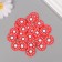 Decor for the creativity of PVC "Red Orange in context" set of 20 grams 0.3x2x2 cm