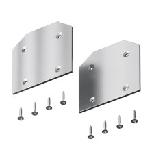 The end plug to the Technical TRA034MPEC-21S profile, 5.9x0.2x6.2 cm, silver color