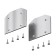 The end plug to the Technical TRA034MPEC-21S profile, 5.9x0.2x6.2 cm, silver color