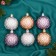 Set of balls plastic D-6 cm, 6 pcs "chill" mix