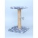 Clawing "shelf" with a stand, 30 x 30 x 40 cm, jute, gray with paws