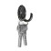 Hook furniture tundra TKO018, one -rod, black