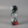 Set of balls plastic D-8 cm, 3 pcs "Axell" green-white