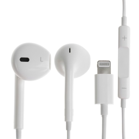 Nausiki Byz S852, wired, inserts, Lightning, 1.25 m, white
