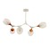 Ceiling EVOLUCE lamp. Sle113502-05. Ciotolla. 5x60 watts, E27, 92x59x50 cm, white color, light wood
