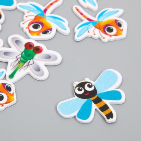 Decor for creativity EVA "Dragonfly" set 12 pcs 10x13 cm-1
