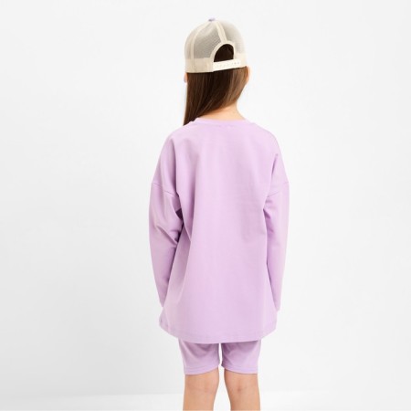 Longsliv children's minku lavender color, height 128 cm-2
