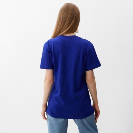 T -shirt female, blue color, size 48-2