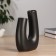 VAZA Ceramics Table "Wayne" D-4 cm, 17.5x13 cm, black
