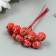 Decor for creativity "Berry of Rowan" 1 bouquet = 10 berries Red-Borded hoar 10x1.5 cm