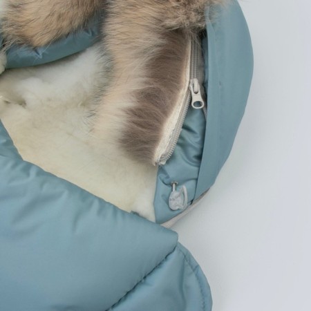 Set for discharge Winter Kinderlitto "Lapland", 5 items, height 56-62 cm, color gray-blue-1