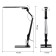NLED-497-12W-BK desktop lamp on the clamp and with the base of black