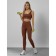 Sports suit female, size 46, brown color