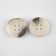 A set of buttons, 4 punctures, d = 18 mm, 25 pcs, beige/brown color