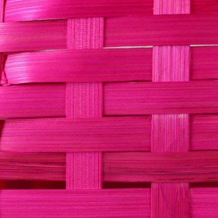 A set of wicker baskets, D19x9/32 cm, d22x9.5/34 cm, d25x10/36 cm, 3pcs, pink, bamboo-6