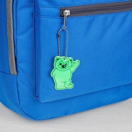 The reflective element "Bear", bilateral, 6 × 5 cm, color mix-1