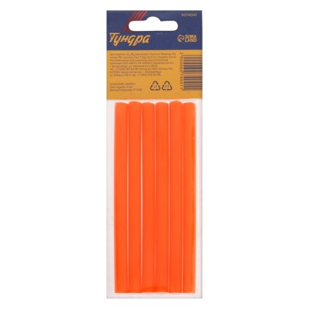 Glue rods tundra, 7 x 100 mm, orange, 6 pcs.-6