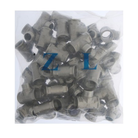 The tee of Zein English, 1/2 ", internal/outer/internal thread, stainless steel-2
