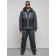 Male winter ski costume, size 56, dark gray color
