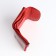 Women's wallet on magnet, red color