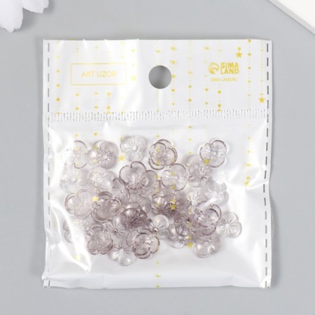 Beads for creativity Plastic "Busin hat" set 50 pcs Transparent 0.4x1x1 cm-4