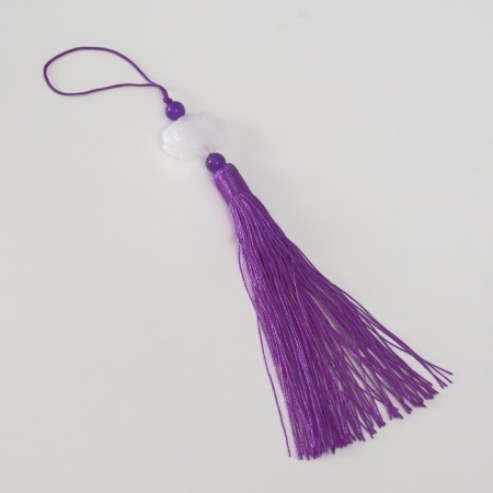 Textile suspension, plastic "Brush. Lotus" Violet 1.2x2.7x14.5 cm-3