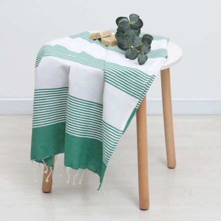 Pedmal towel Lovelife Resort, col. Green, 75x170 cm, 80% HL, 20% PE, 190 g/m2