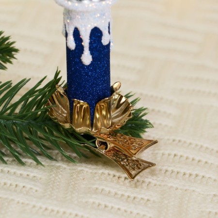 Christmas tree toy "Candle" H-8.7 cm, mix-4