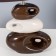 Lamp "desire" brown-white 1x25W E14 12.5x19.5x31 cm Risalux