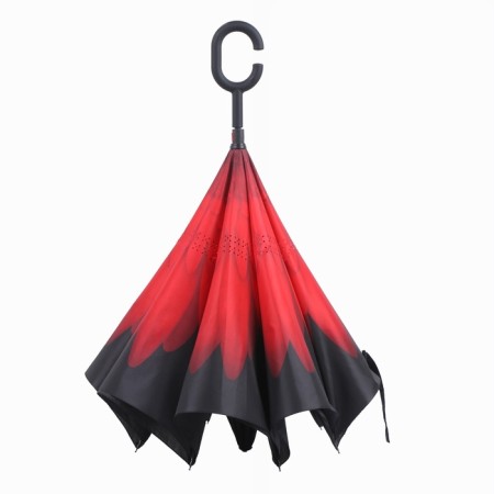 Umbrella - on the contrary, "flowers", mechanical, 8 spokes, r = 53 cm, color mix-6
