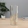 Vase Glass “Milagro” Patterns of the bottom, 24x10 cm, transparent
