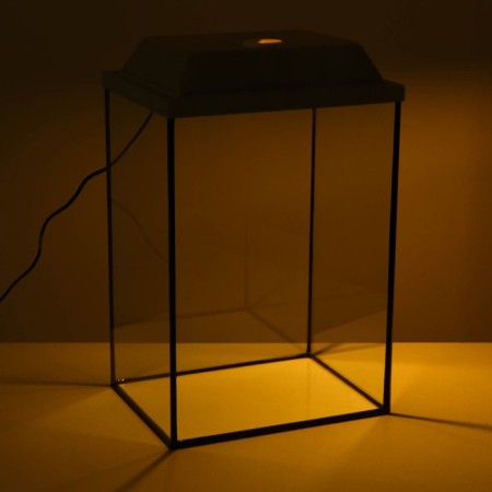 Aquarium "Column" with a lid, 36 liters, 32 x 25 x 45/50.5 cm, bleached oak-1