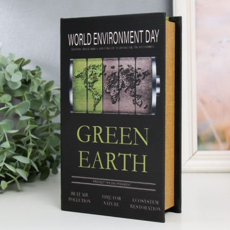 Safe Brush tree to the leatherette "Green Earth" 21x13x5 cm-1