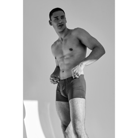 Panties men's boxers with gulfik minku color gray, river 42-5