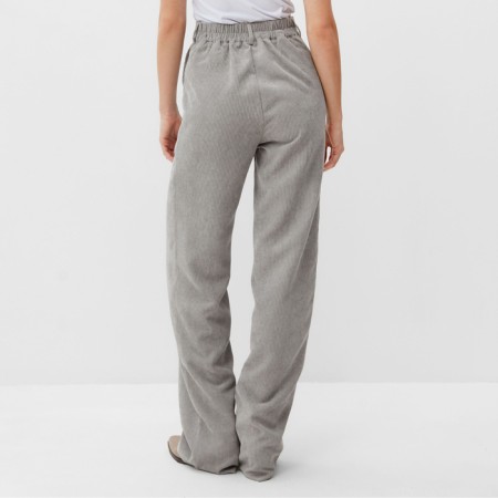 Women's pants Minaku: Velvet Collection Color Gray Rr. 50-3