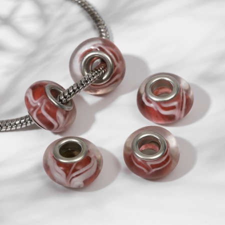 Bead "Wave", the color of red-1
