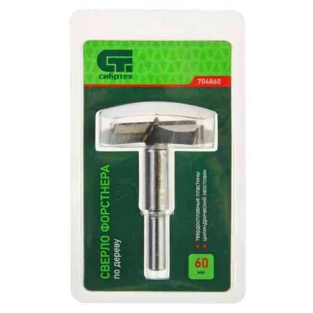 Drill Drill Woods "Sibrtekh", 60 mm, cylindrical shank-1