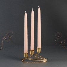 Summary metal for 3 candles 