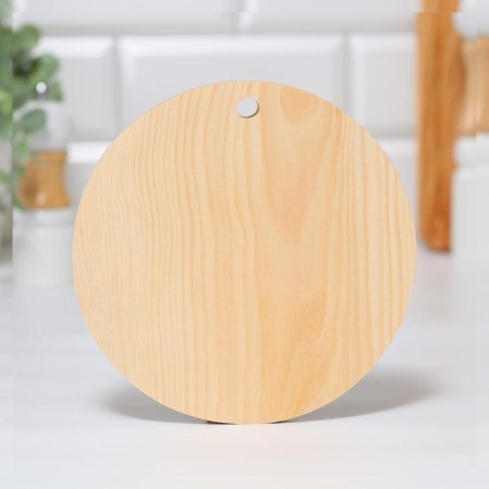Board from the massif “Fox”, round, 18 × 18 cm-2