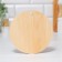 Board from the massif “Fox”, round, 18 × 18 cm