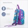 Baby backpack on lightning, 2 outer pockets, blue color