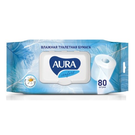Wet toilet paper Aura, 80 pcs.