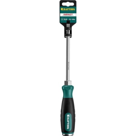 Sprinking screwdriver Kraftool impact, two -component handle, CRMO, SL8 x 150 mm